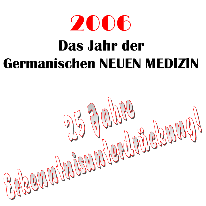Präsentation der Germanischen Neuen Medizin® (heute Germanische Heilkunde®)